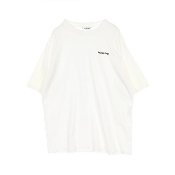 BALENCIAGA T-shirt Tops 641655 cotton White Used mens size L