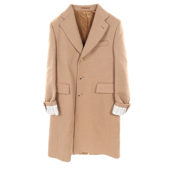 GUCCI City Label coat 753089 Camel Brown Used mens #46