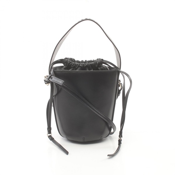 Chloe sense drawstring shoulder crossbody Hand bag CHC23US420 leather Black Used