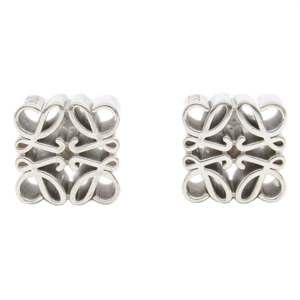 LOEWE Anagram Pierced earrings Silver925 Used