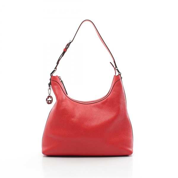 GUCCI Interlocking G Shoulder Bag 339553 leather Red Used Women