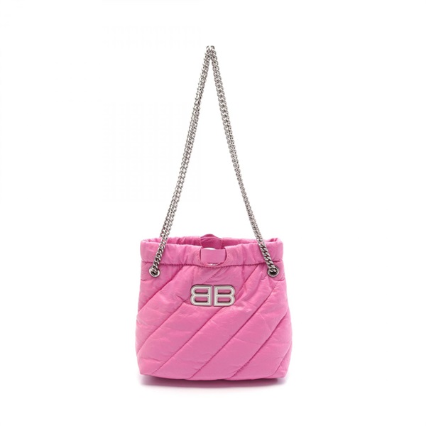 BALENCIAGA CRUSH XS Chain Shoulder Bag 781796 leather Pink Used Women