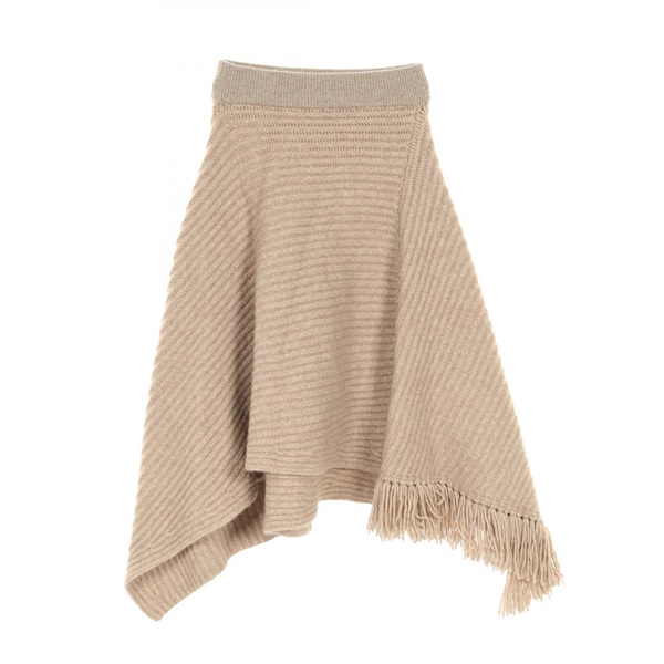 THE ROW skirt cashmere Beige Used Women #XS