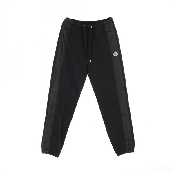 MONCLER PANTALONI Pants XS size 8H00017 cotton Nylon Black Used