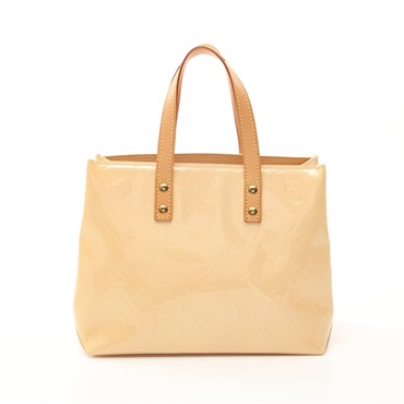 LOUIS VUITTON Lead PM Hand bag M91306 Vernis leather Marshmallow pink Used