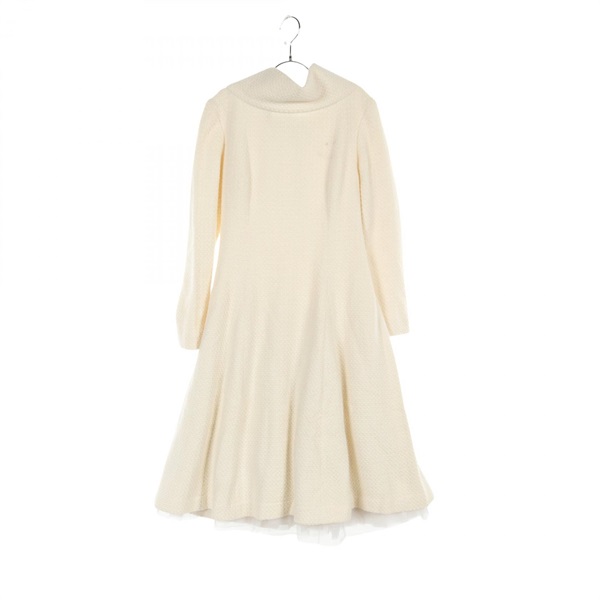 CHANEL Dress P16636 wool Angola Beige Used Women size 36