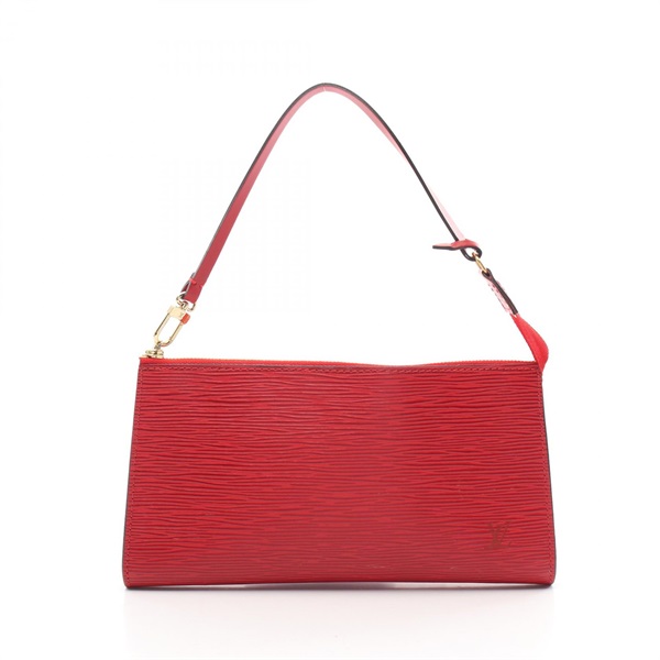LOUIS VUITTON Pochette Accessoires Handbag M52947 Epi leather Red Used Women LV