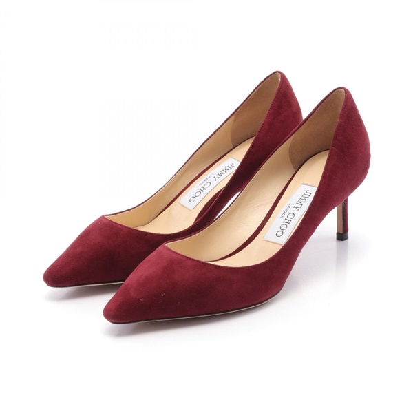 JIMMY CHOO ROMY 60 pumps heels #36 Suede Bordeaux Used