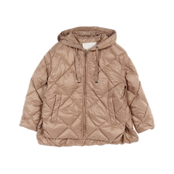 MAX MARA The Cube Tremme Down jacket hoodie Nylon Beige Used