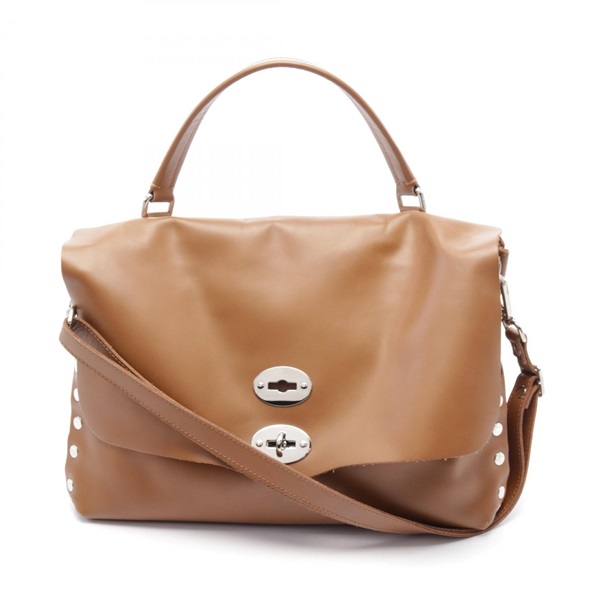 Zanellato Women's Postina Baby Leather Crossbody Bag Brown