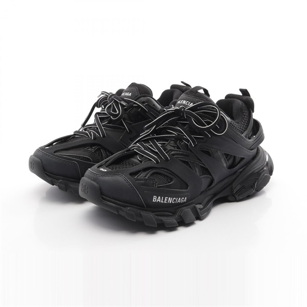 BALENCIAGA TRACK TRAINER #40 sneakers shoes 542436 Fabric Black Used