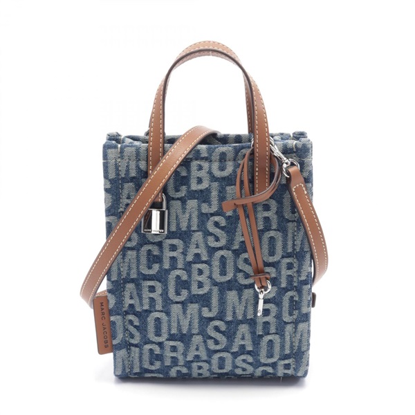 MARC JACOBS Signature Micro 2way Handbag 4F3HTT005H03 denim leather Bluw Used