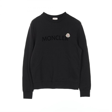 MONCLER sweatshirt XS size pullover 8G00048 cotton Black Used