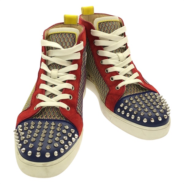 Christian Louboutin sneakers #41.5 shoes high-cut leather Multicolor Used Women