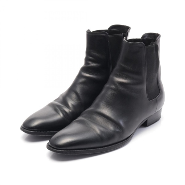 SAINT LAURENT PARIS Classic Eddie Chelsea boots 634195 leather Black mens #42