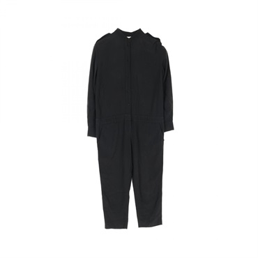 CELINE Coverall Overall Rayon acetate Black Used Women size 38 jumpsuit