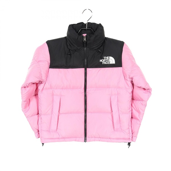 THE NORTH FACE Short Nuptse Down jacket NDW92335 Nylon Pink Black Used Women #S