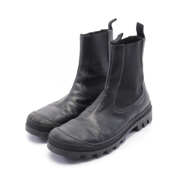 LOEWE boots leather Black Used mens #42