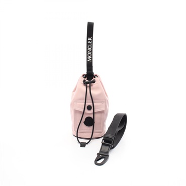 MONCLER Mini Drawstring Pouch 2way Shoulder Bag 5L00008 polyester Pink Used