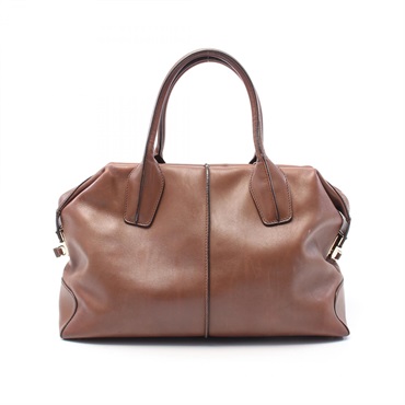 TOD'S D-styling Handbag leather Brown Used Women