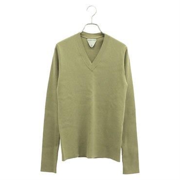 BOTTEGA VENETA Pullover Sweater Knit Wool Beige Size S Used Women