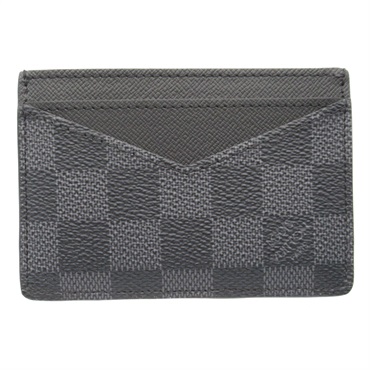 LOUIS VUITTON Neo Porte Cartes Card Case holder N62666 Damier graphit Black Used