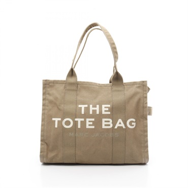 MARC JACOBS THE Hand Tote Bag M0016156 canvas Beige Used Women logo