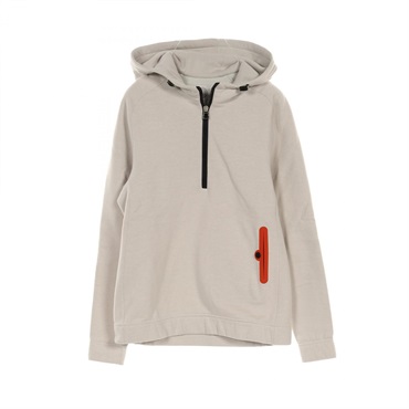 HERMES Fit Hoodie S size half zip cotton Beige Orange Beige Used