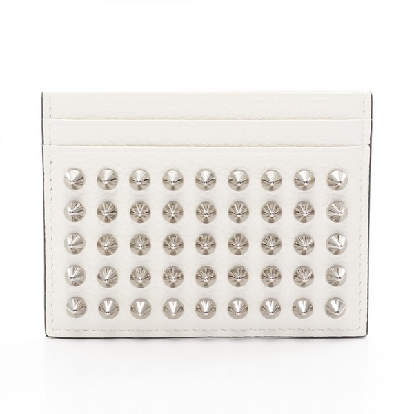 Christian Louboutin M Kios card holder Case 1175211 leather White Used mens