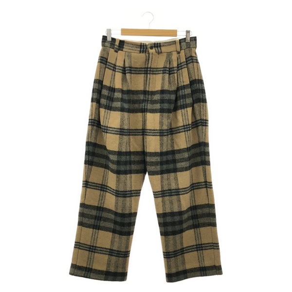 HED MAYNER Check Pants wool Beige Used Women size S