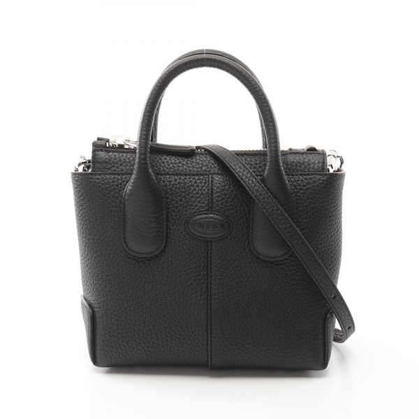 TOD'S Di Mini 2way Shoulder Handbag XBWDBSA0100WSS leather Black Used Women