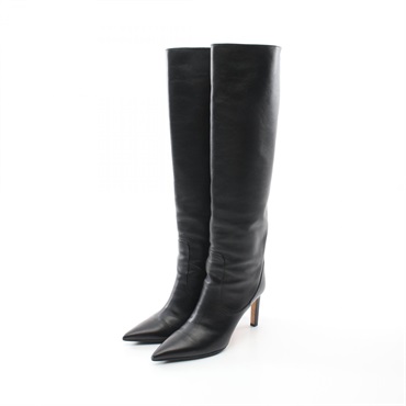JIMMY CHOO High Heeled boots leather Black #37 Used Women