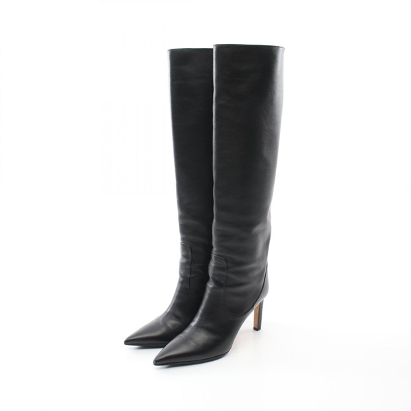 JIMMY CHOO High Heeled boots leather Black #37 Used Women