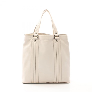 GUCCI Tote Hand Bag 232600 leather White Used mens