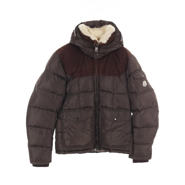 MONCLER BIALSE Down jacket Nylon Khaki Brown #2 Used mens
