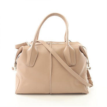 TOD'S D-STYLING 2way Shoulder Handbag leather Pink Used Women crossbody