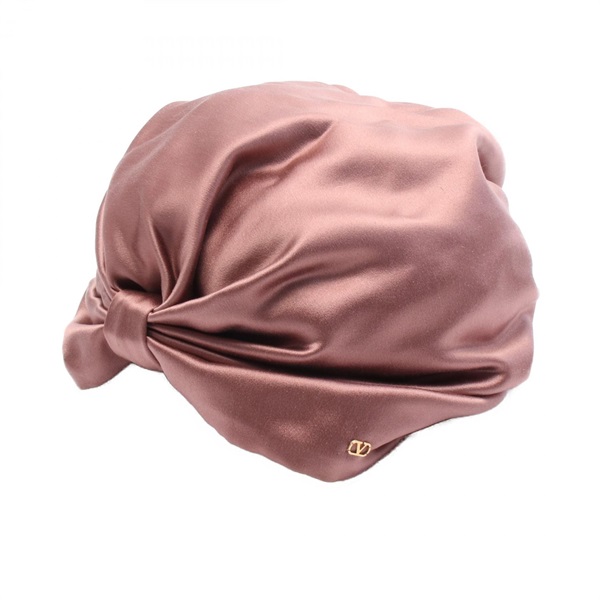 Valentino Turban hat silk Pink Used Women