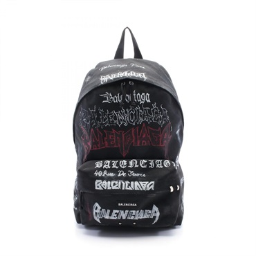 BALENCIAGA Explorer Rucksack Backpack zip bag 503221 Nylon Black Used