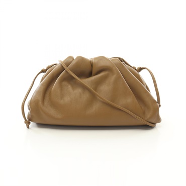 BOTTEGA VENETA Mini the pouch Shoulder crossbody Bag 585852 leather Brown Used