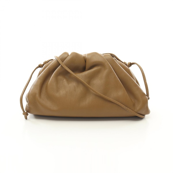 BOTTEGA VENETA Mini the pouch Shoulder crossbody Bag 585852 leather Brown Used