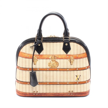LOUIS VUITTON Alma PM Trompe l'oeil Handbag M52348 PVC leather Used Women