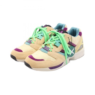 GUCCI adidas ZX8000 sneakers #38 lace-up shoes 721936 Suede Fabric Beige women