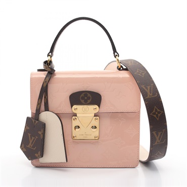 LOUIS VUITTON Spring Street PM Hand bag M90468 Monogram Vernis leather used LV