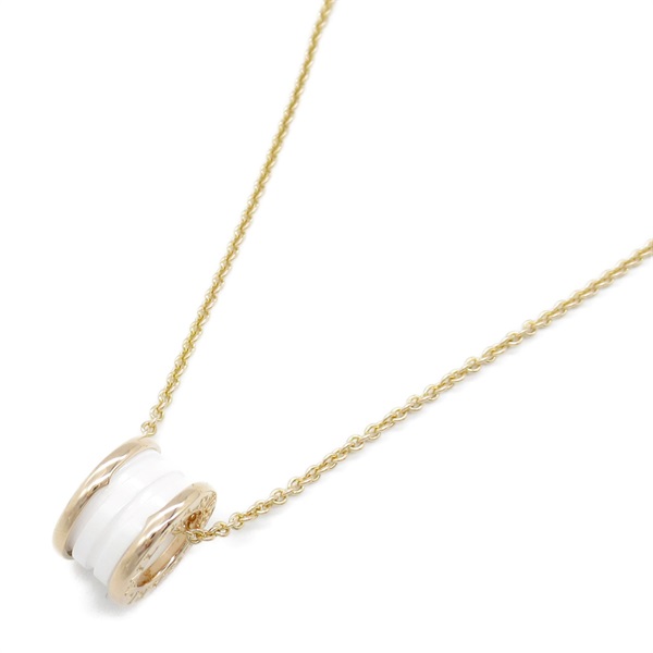 BVLGARI B-zero 1 Necklace Pendant 18KPG Pink Rose Gold Ceramic Used unisex