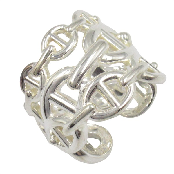 HERMES Chaine d'Ancre Enchainee Ring Silver925 Used women US size 5.25 #50