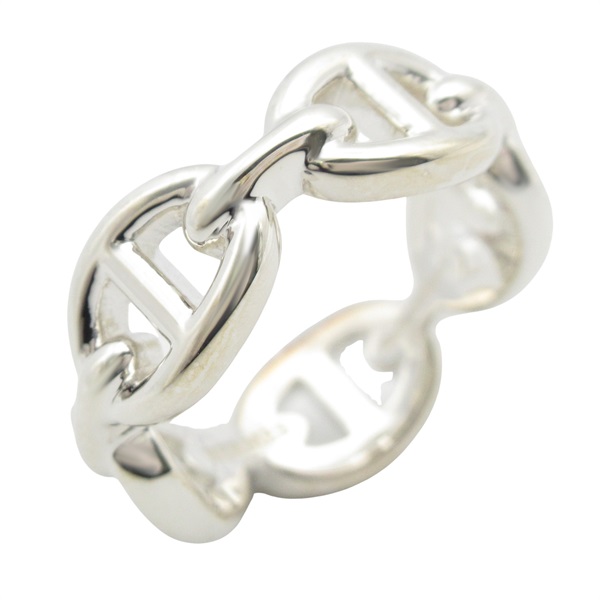 HERMES Chaine dancre Ring Silver925 Used unisex US size 5 #49