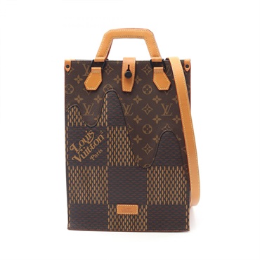 LOUIS VUITTON × NIGO Mini Shoulder Tote Bag N40355 Damier Giant Monogram used LV