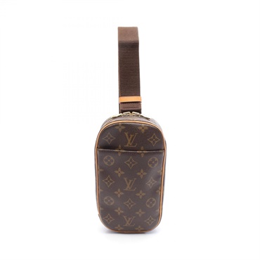 LOUIS VUITTON Pochette Gange Waist bag M51870 Monogram canvas Brown Used unisex