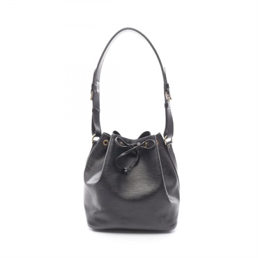 LOUIS VUITTON Petit Noe Drawstrings Shoulder Bag M44102 Epi leather Black Used