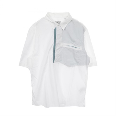 HERMES pullover tops short sleeve cotton White Used mens #40